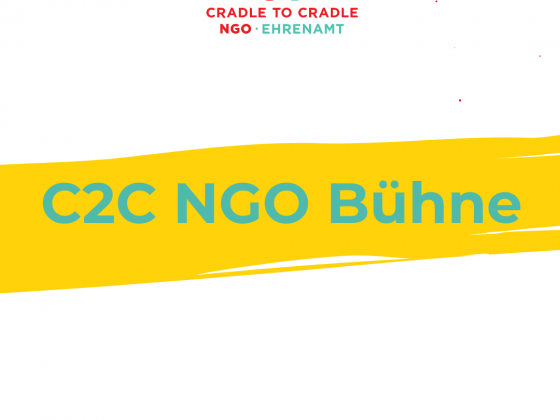 C2C NGO Bühne Schriftzug